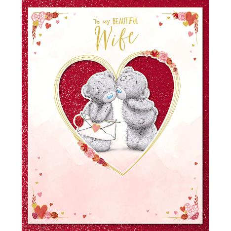 Beautiful Wife Handmade Me to You Bear Valentine's Day Card £3.89
